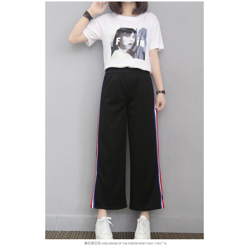 FREESHIP ĐƠN 99K_ Quần ống rộng xẻ tà phong cách thể thao size M-2XL | BigBuy360 - bigbuy360.vn