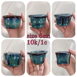 Chậu hoả biến mini dày dặn có chân đường kính 6cm,cao 5cm