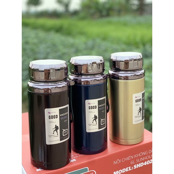 Bình giữ nhiệt inox kim cương 1200ml cao cấp