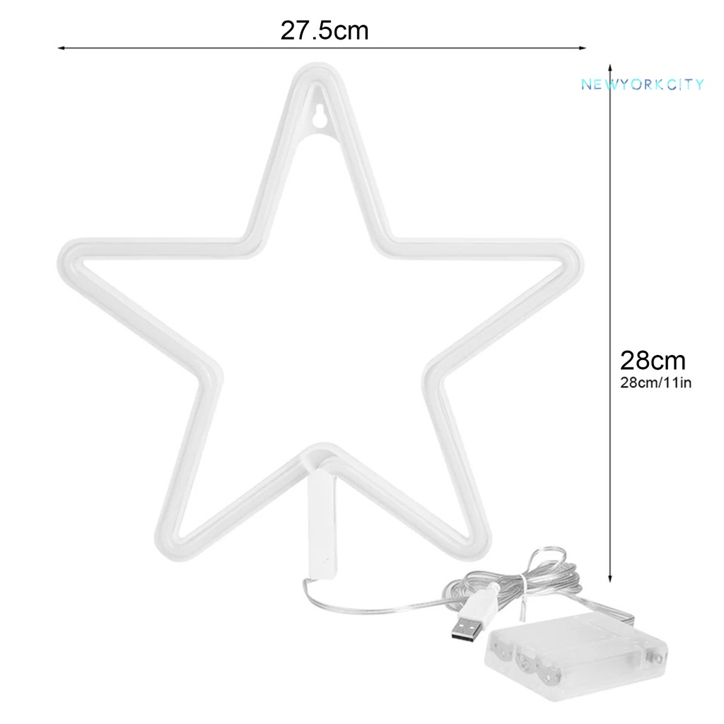 Đèn LED Gắn Tường Hình Ngôi Sao Dùng Pin Sạc USB / Trang Trí Tiệc