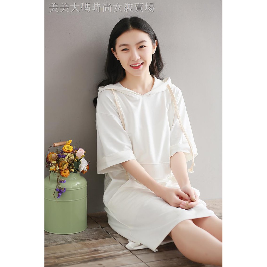 Áo Hoodie Tay Ngắn Dáng Rộng Cỡ Lớn Thiết Kế Trẻ Trung Cho Nữ | BigBuy360 - bigbuy360.vn