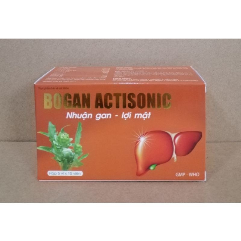 Bogan Actisonic Hỗ trợ bảo vệ tế bào gan, tăng cường chức năng gan Hộp 50 viên