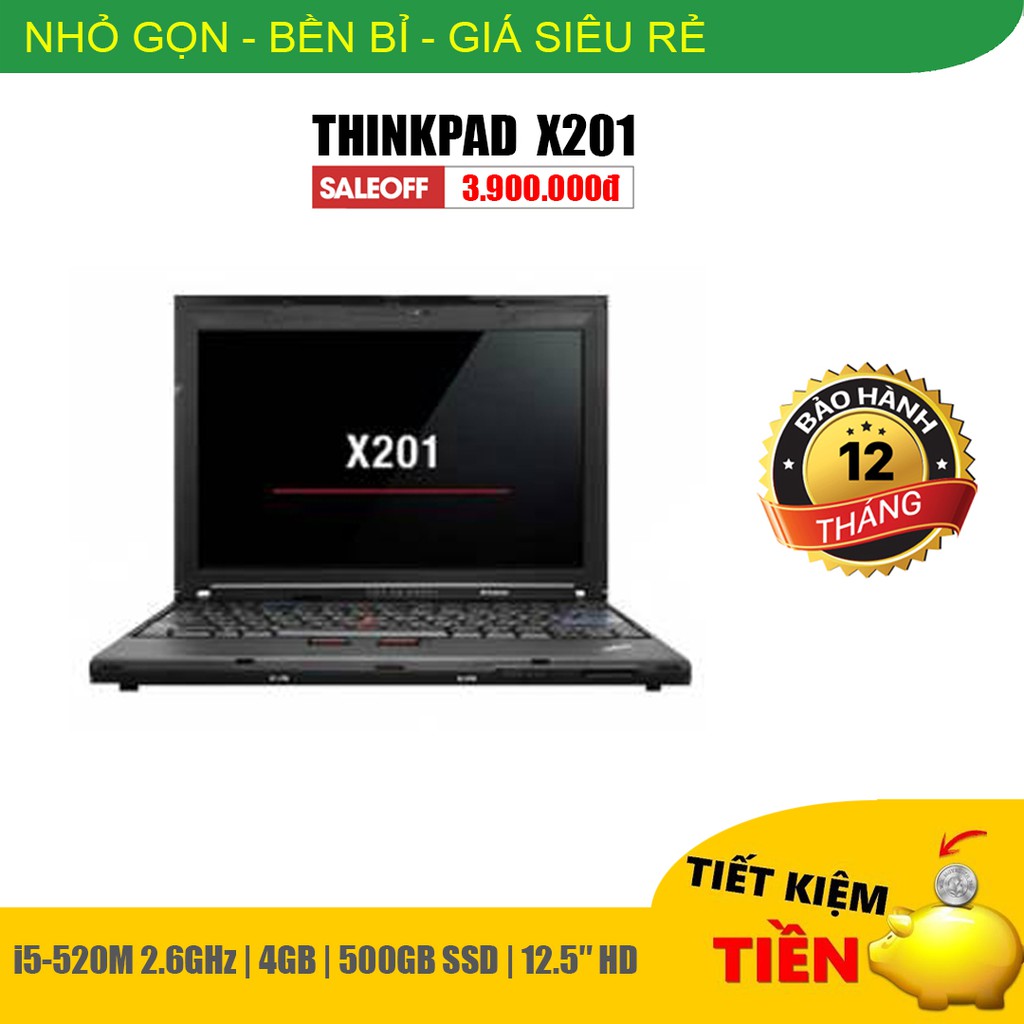 Thinkpad X201 Bền mạnh nhỏ gọn, bảo hành 12 tháng, hình thật của máy