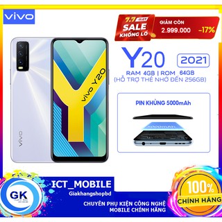 [Nguyên Seal] Điện thoại Vivo Y20 4GB/64GB - Hàng Chính hãng