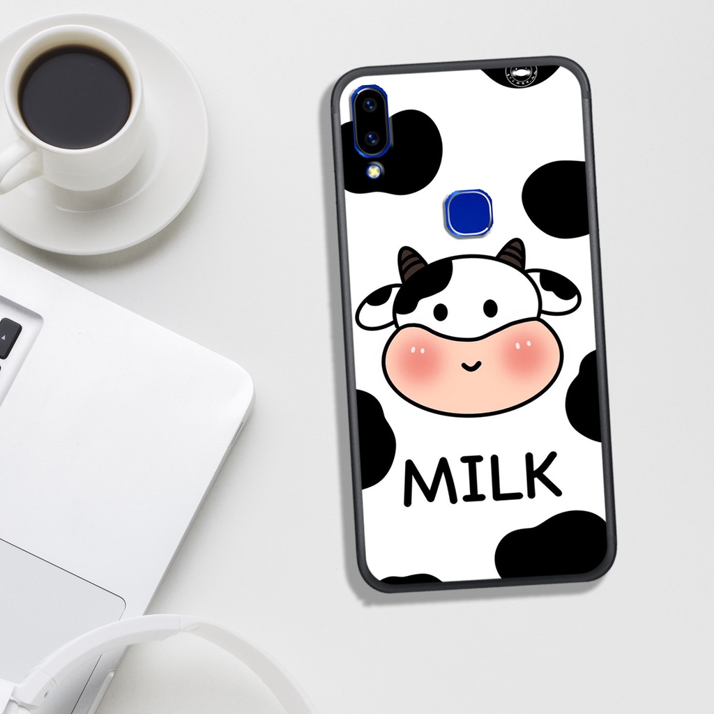 ỐP LƯNG VIVO V9/Y85/Y91/Y93/Y95/Y97, IN HÌNH BÒ SỮA SIÊU SIÊU ĐÁNG YÊU