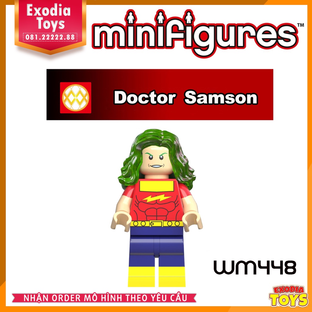 Xếp hình Minifigure Siêu anh hùng vũ trụ Marvel và DC Comics - Đồ Chơi Lắp Ghép Sáng Tạo - WM6028