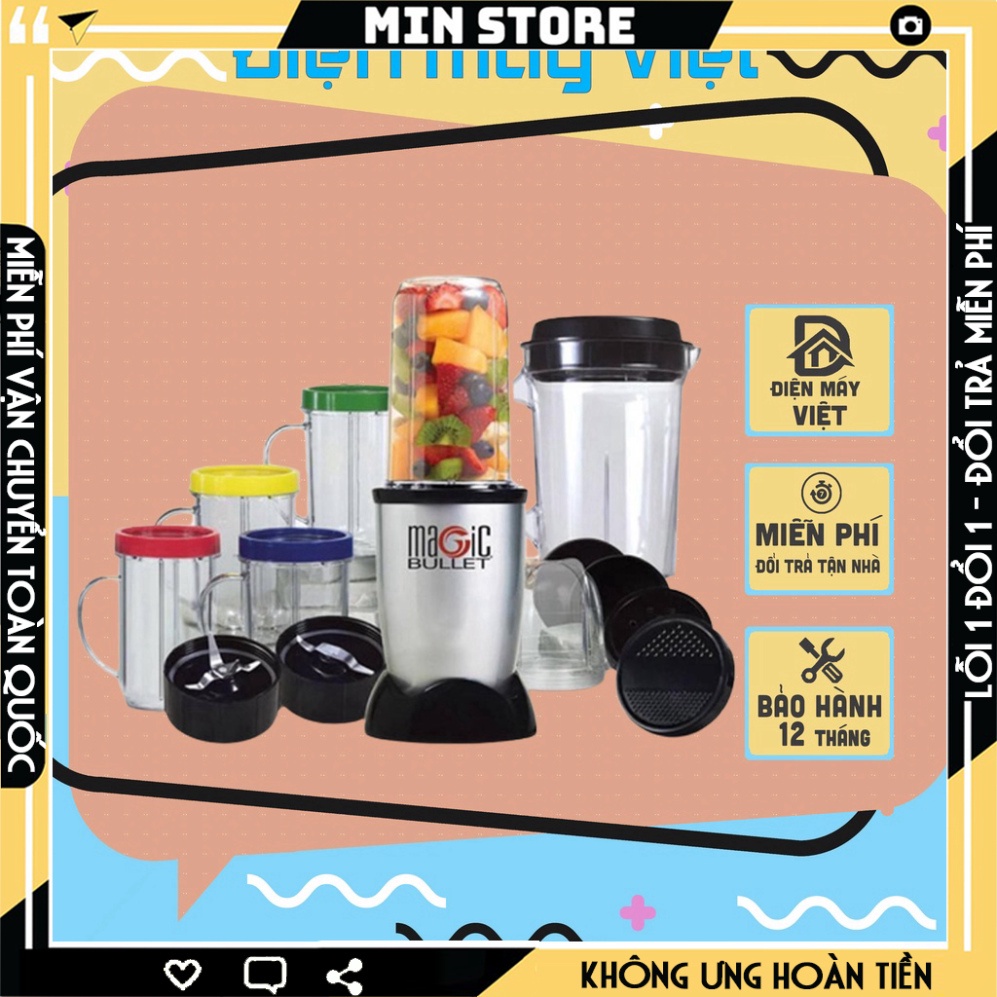 Máy xay Magic Bullet cao cấp 21 chi tiết, máy xay Magic Bulet đa năng cao cấp