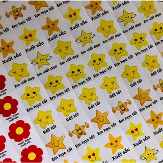 Sét 10 tờ sticker khen thưởng