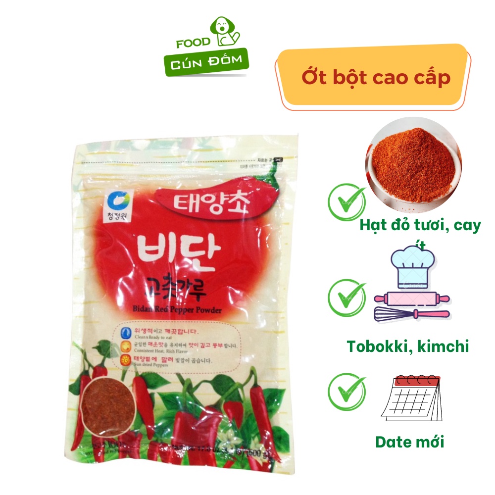 Ớt bột Hàn Quốc Bidan làm kim chi chính hãng 1kg