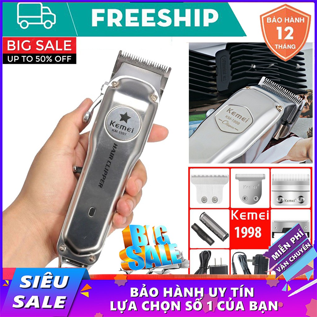 💖SALE 7 Ngày 32%💖Tông đơ cắt tóc Kemei 1998 Hàng Chuẩn Salon Dùng Liên tục Trong 200 giờ  - Bảo Hành 1 Đổi 1