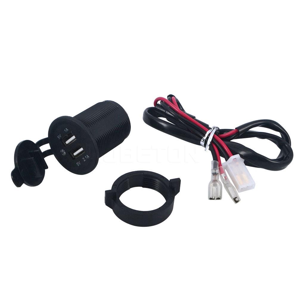 Ổ cắm cổng USB kép gắn cho xe máy