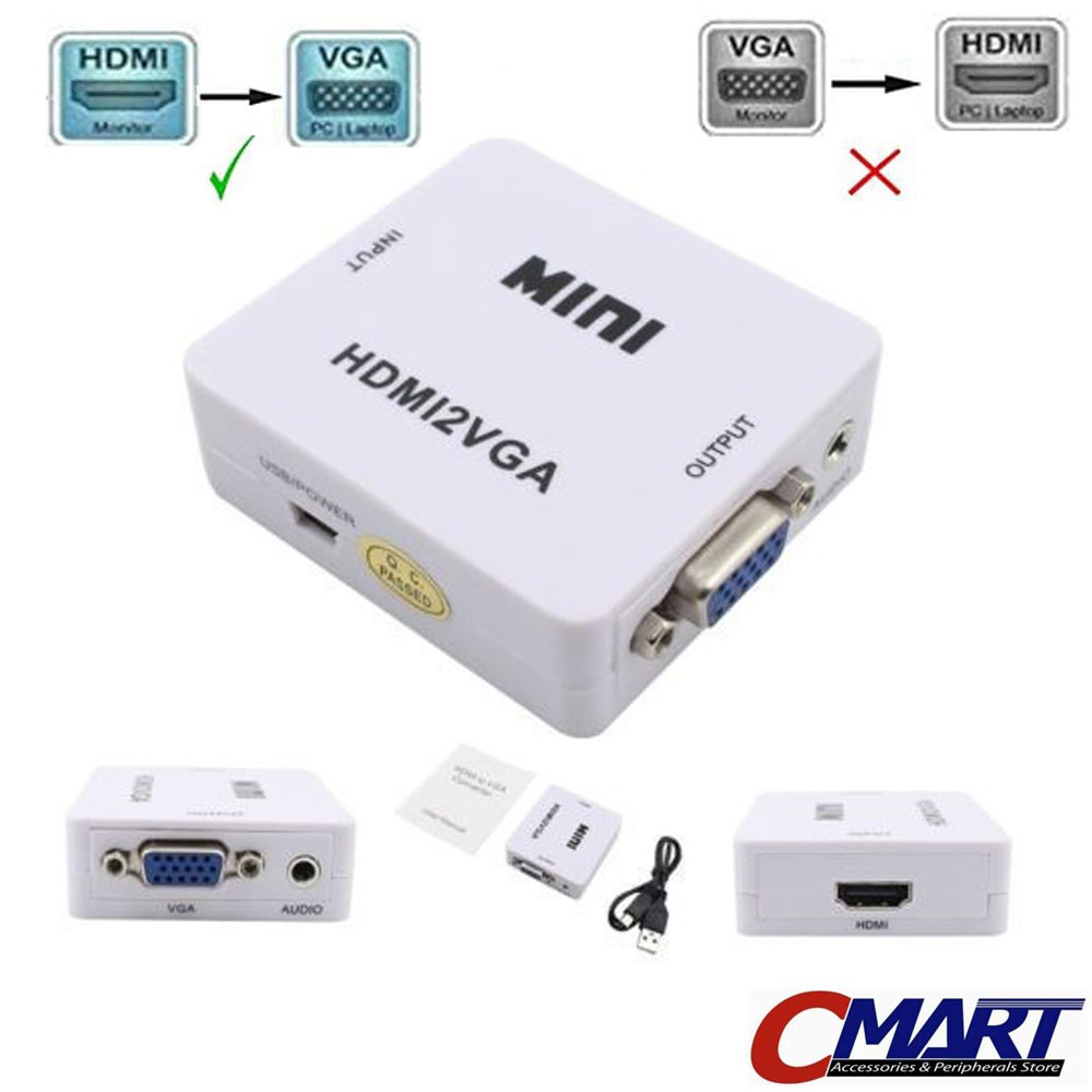 Đầu Chuyển Đổi Hdmi Sang Vga Mini - Con-hdafvgfad