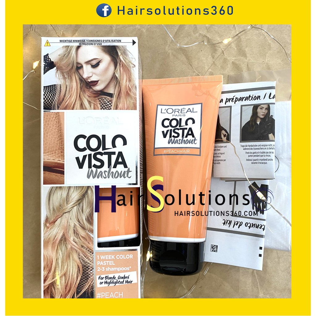 Thuốc nhuộm tóc Loreal Colorista màu Peach cam pastel, cam đào - Hairsolutions360