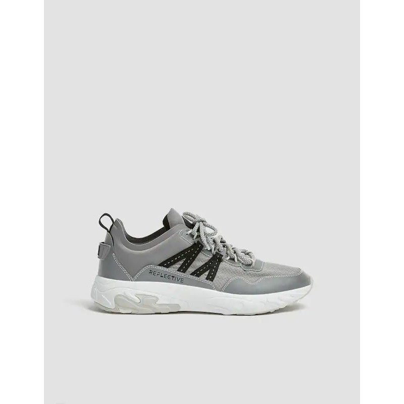 Giày sneaker nam Pull&bear authentic màu charcoal