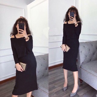 SET ĐẦM LEN VÀ ÁO SIÊU XINH