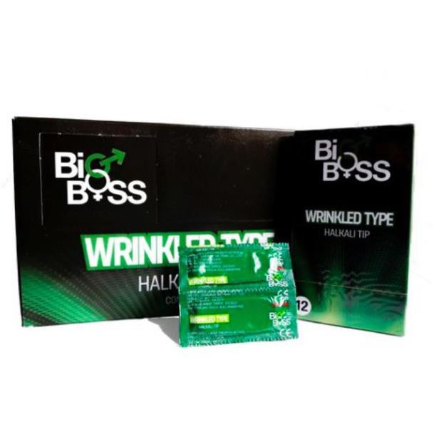 Bao cao su Pháp gân gai ôm sát Bigboss Wrinkled type