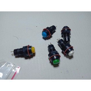 Công tắc nút bấm tạm thời / tự khóa dạng tròn 10mm