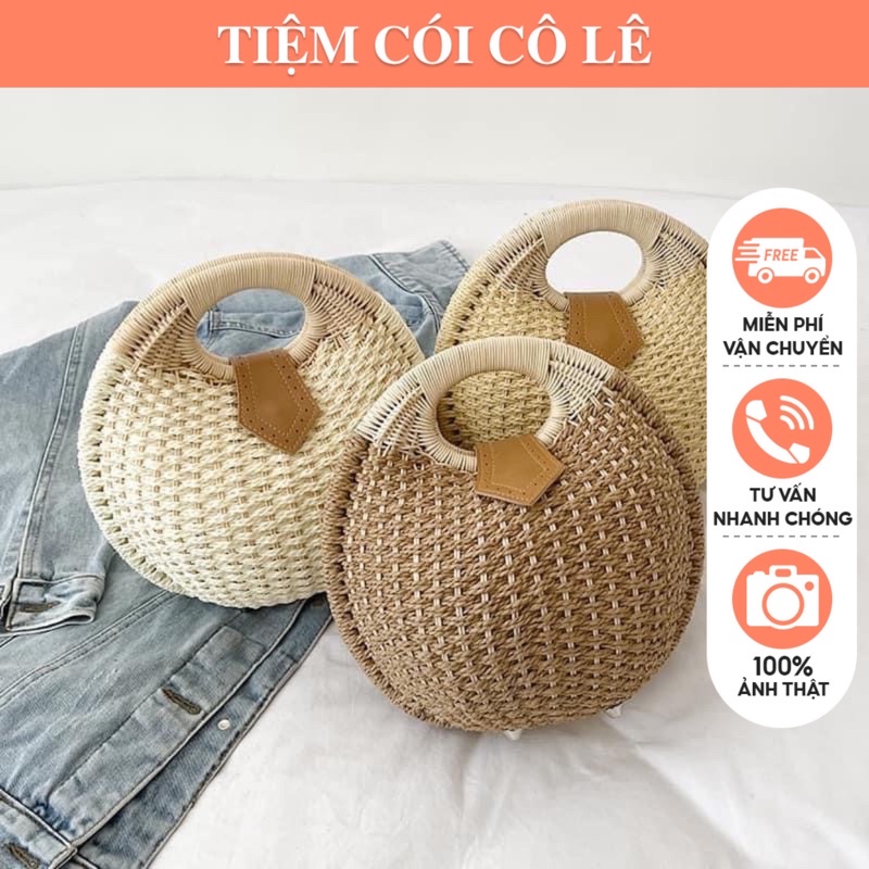 Làn cói trứng đi biển chụp ảnh ngoại cảnh sang chảnh - Tiệm Cói Cô Lê