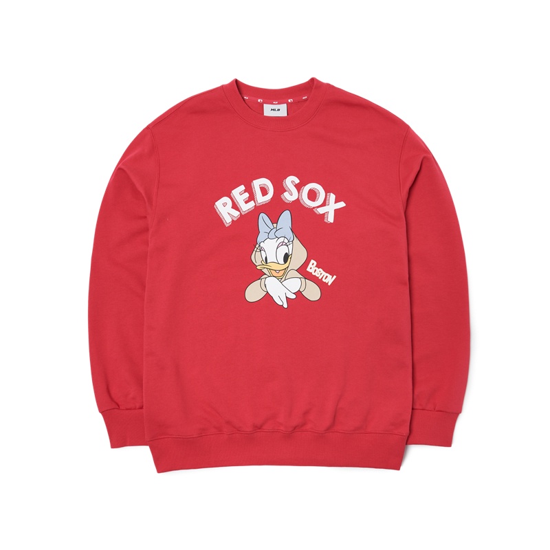 Áo sweater DISNEY MLB MTD1 dáng rộng in hình vịt Donald phong cách thường ngày thời trang thu đông dành cho cả nam và nữ