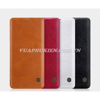 Bao da dành cho Samsung Galaxy S7, S7 Edge, S8, S8 Plus, S9, S9 Plus, S10, S10 Plus hãng Nillkin QIN Leather Case