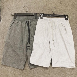 Quần short thun nam nữ 3 màu basic unisex