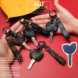 Ví da chìa khóa Piaggio Medley Liberty Zip Fly LV khâu tay PGV AD có tay cầm