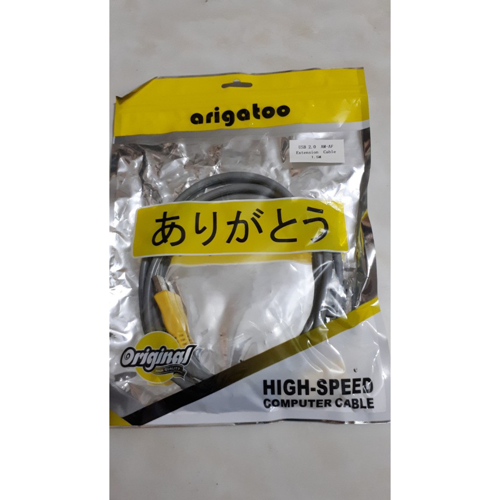 Dây nối dài usb 1.5m 3m 5m 10m Arigatoo xám | BigBuy360 - bigbuy360.vn