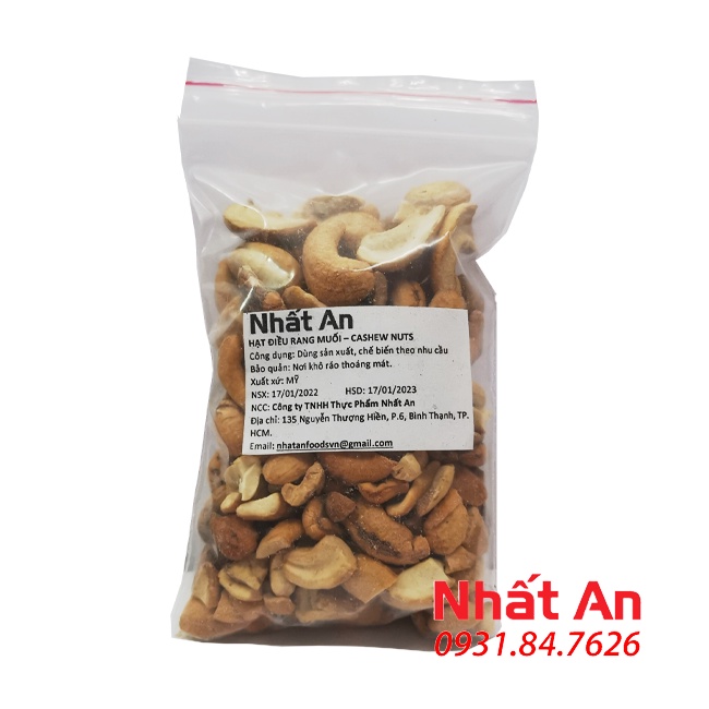 Hạt điều vỡ rang muối/ Cashew nuts (200gr/ 500gr/ 1000gr)