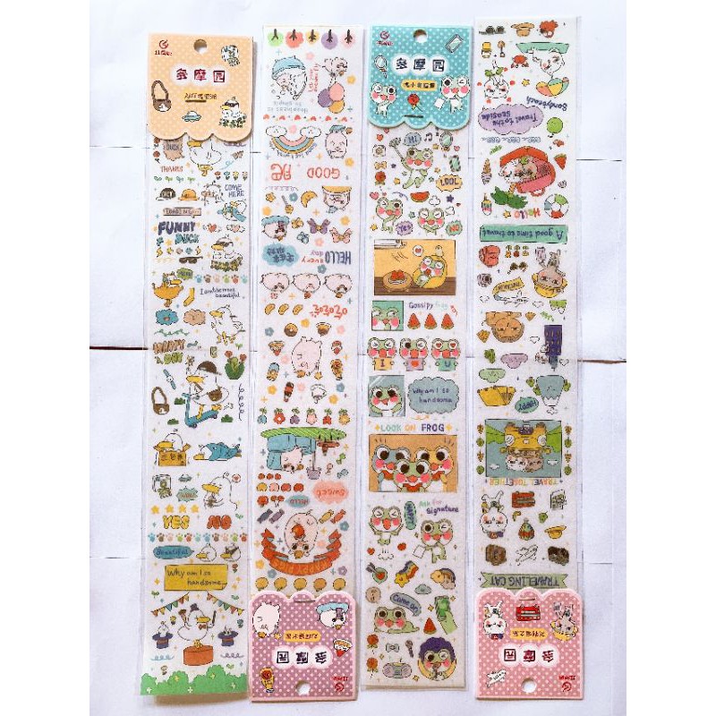 Sticker dài hoạt hình