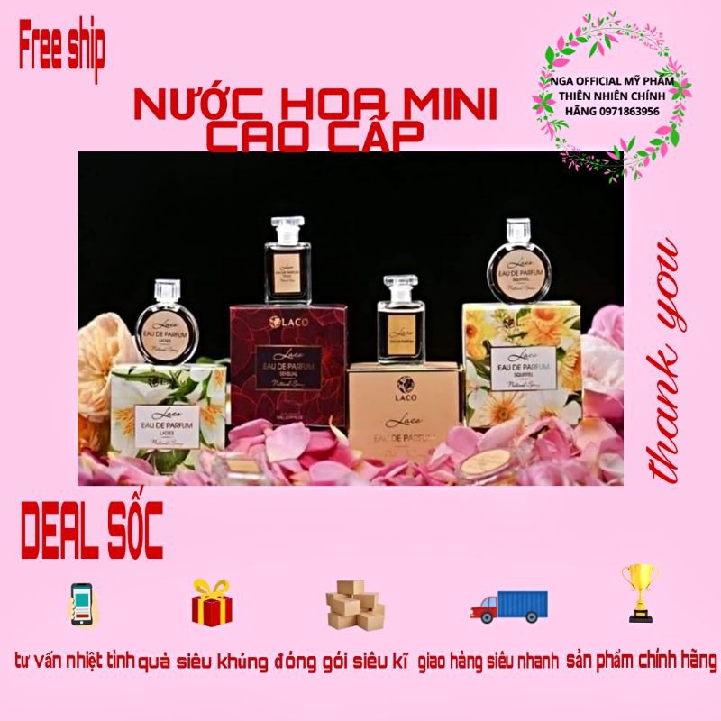 (SIÊU KHUYẾN MÃI) Nước hoa mi ni cao cấp LaCo