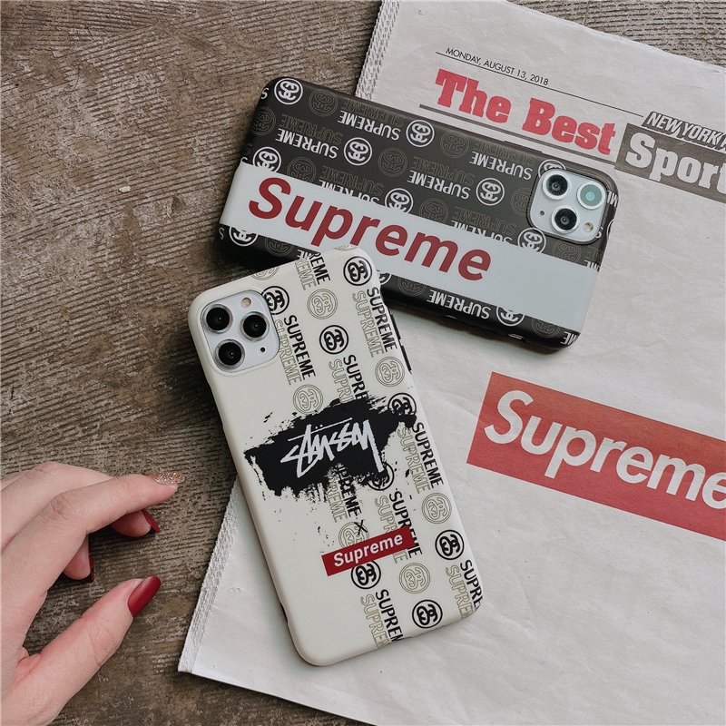 Ốp điện thoại mềm/ cứng họa tiết SUPREME STUSSY cho iPhone 6 6s 6plus 7 8plus X XS XR XSMAX 11 11Pro 11ProMax