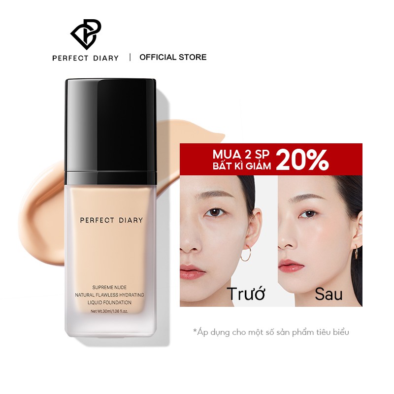 【Khuyến mại】Kem Nền Perfect Diary Dạng Lỏng Tự Nhiên Với Lớp Che Phủ Cao 10 Tông Màu Tuỳ Chọn 30ml | BigBuy360 - bigbuy360.vn