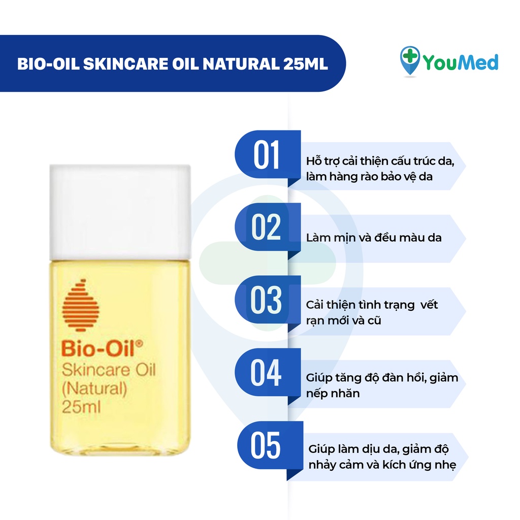 Dầu Dưỡng Bio-Oil Chăm Sóc Da Thành Phần Tự Nhiên Natural  - giảm rạn da, mờ thâm sẹo
