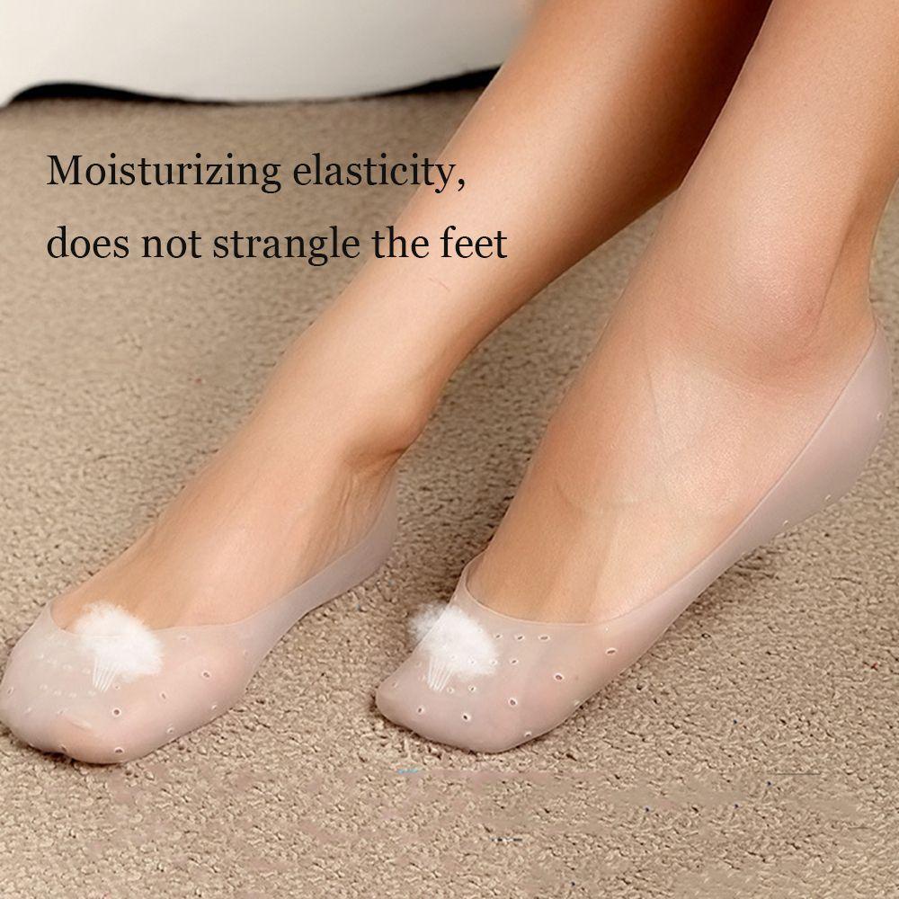 Vớ Đệm Silicone Mềm Co Giãn Bảo Vệ Chân Chống Nứt Nẻ Khi Mang Giày Cao Gót