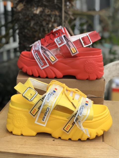 Giày sandal đế bánh mì đế cao mẫu mới nhất 2019