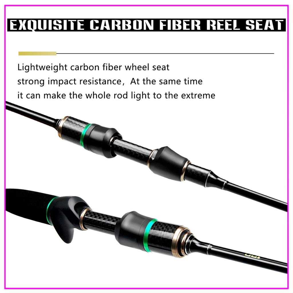 Cần Câu Cá 1.5M / 1.68M / 1.8M / 1.98M / 2.1M  Bằng Sợi Carbon Siêu Nhẹ Chất Lượng Cao