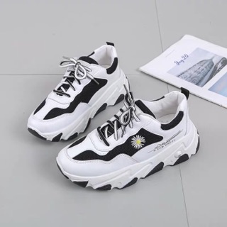 (Video Thật + kiểm Hàng) Giày nữ sneaker hoa cúc chữ