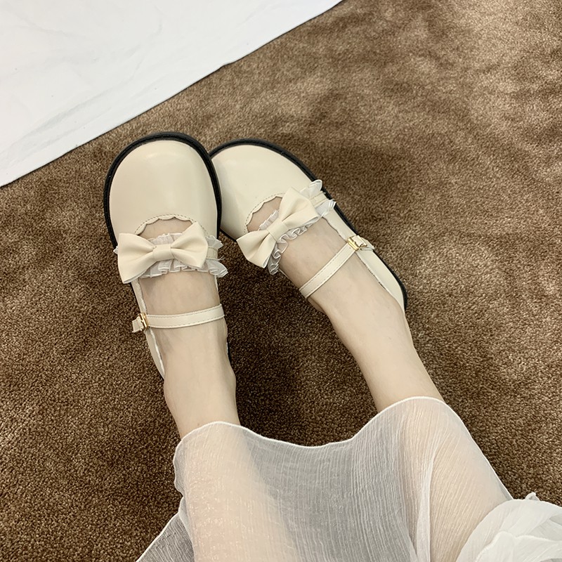 (ORDER) Giày lolita nơ điệu 3 màu | BigBuy360 - bigbuy360.vn