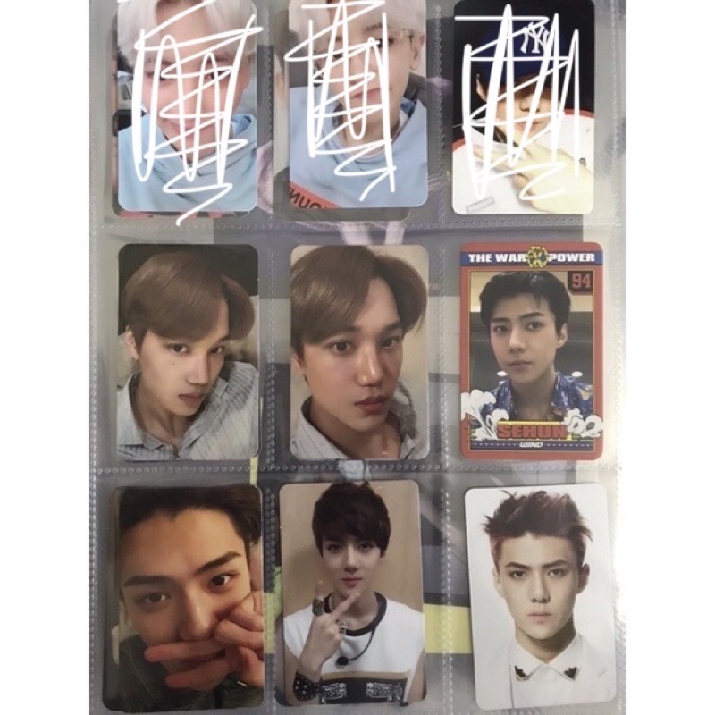 Thẻ ảnh EXO chính hãng, Sehun, Chanyeol, D.O.