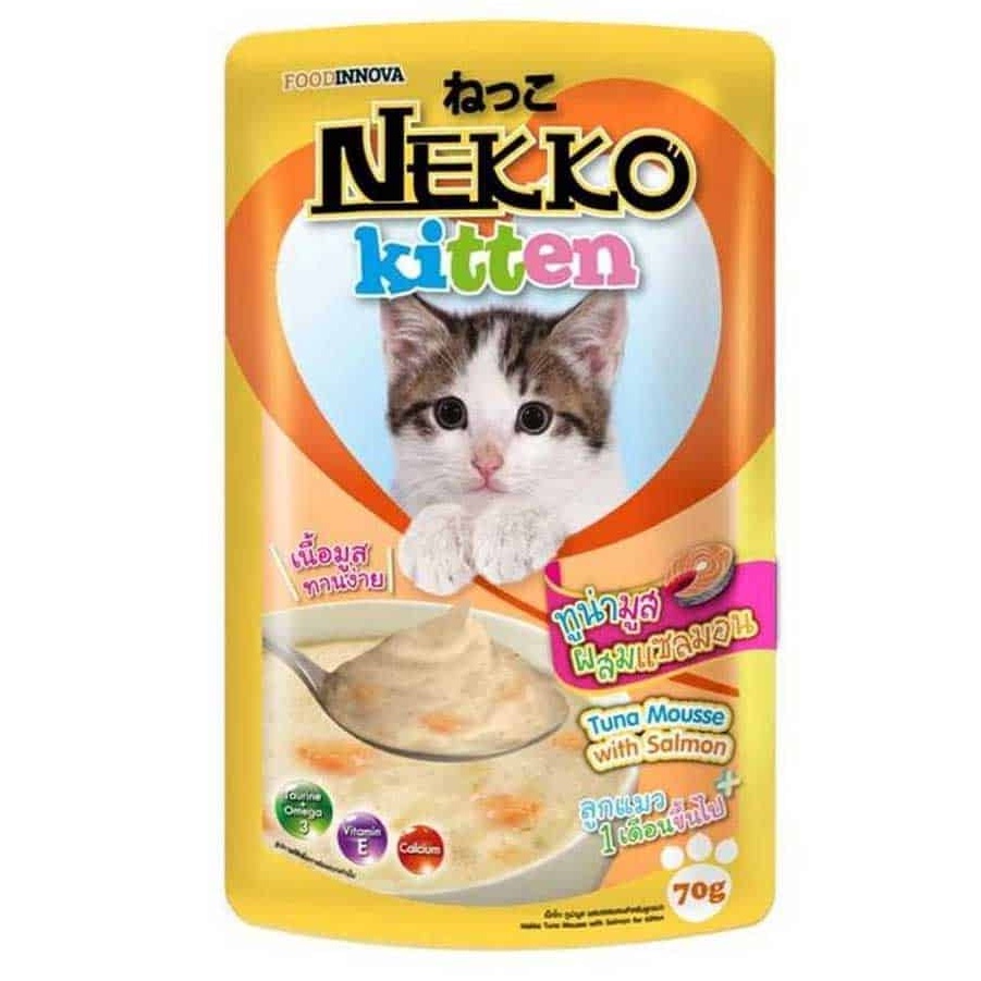 Pate cho mèo con Nekko Kitten đủ vị - Túi 70gr