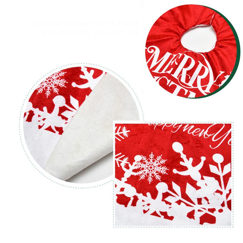 Thảm Lót Cây Thông Giáng Sinh Hình Tròn Bằng Vải Siêu Mềm Có Thể Giặt Sạch