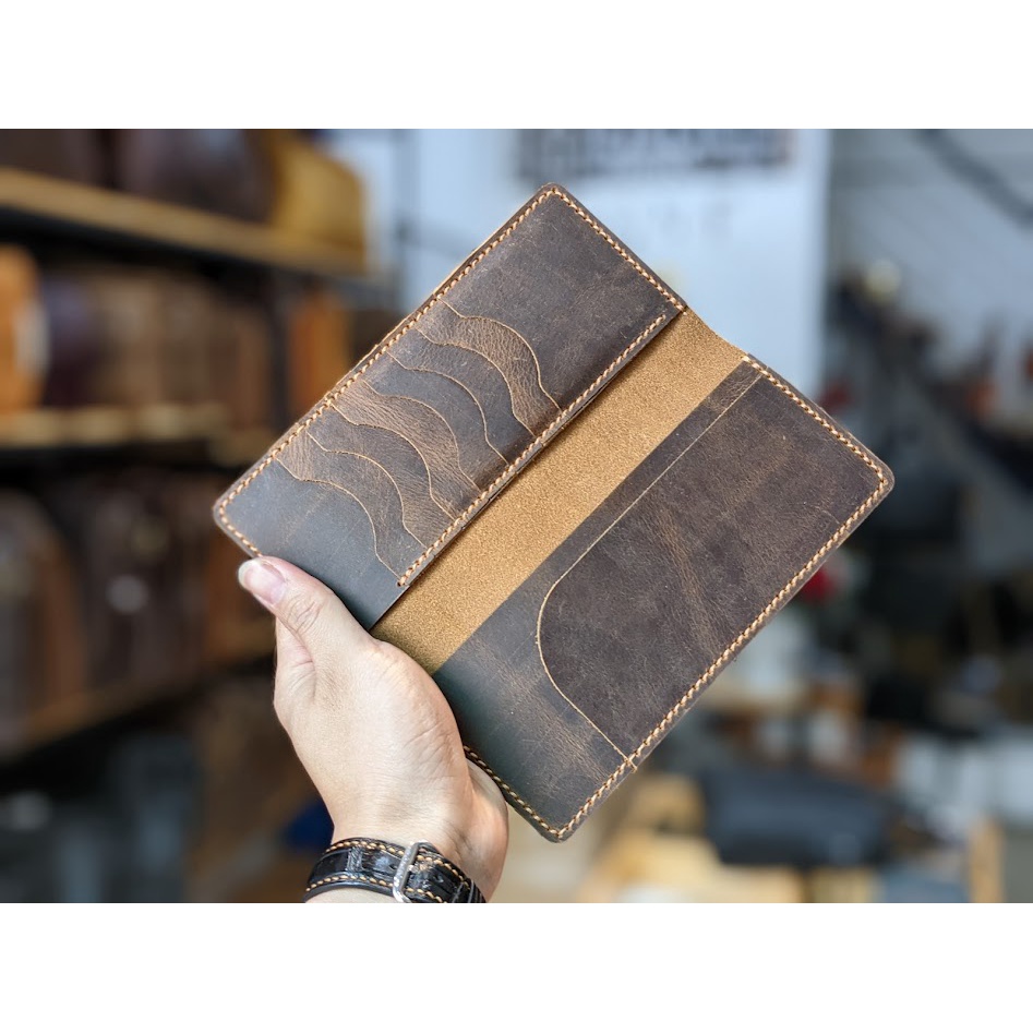 Ví Dài Cầm Tay Da Bò Sáp Cao Cấp - DA THẬT 100% & BẢO HÀNH 2 NĂM