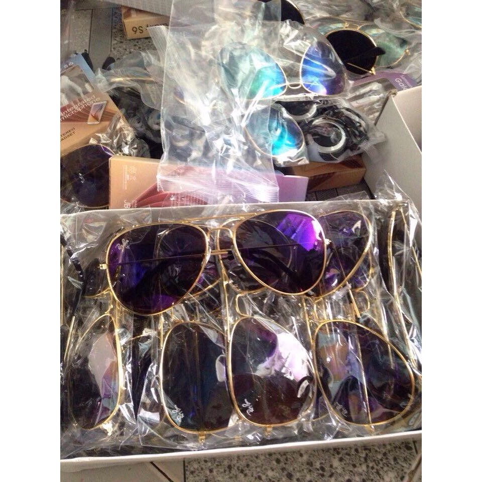 Mắt Kính Thời Trang Tráng Gương+Tang kem tui dung kinh