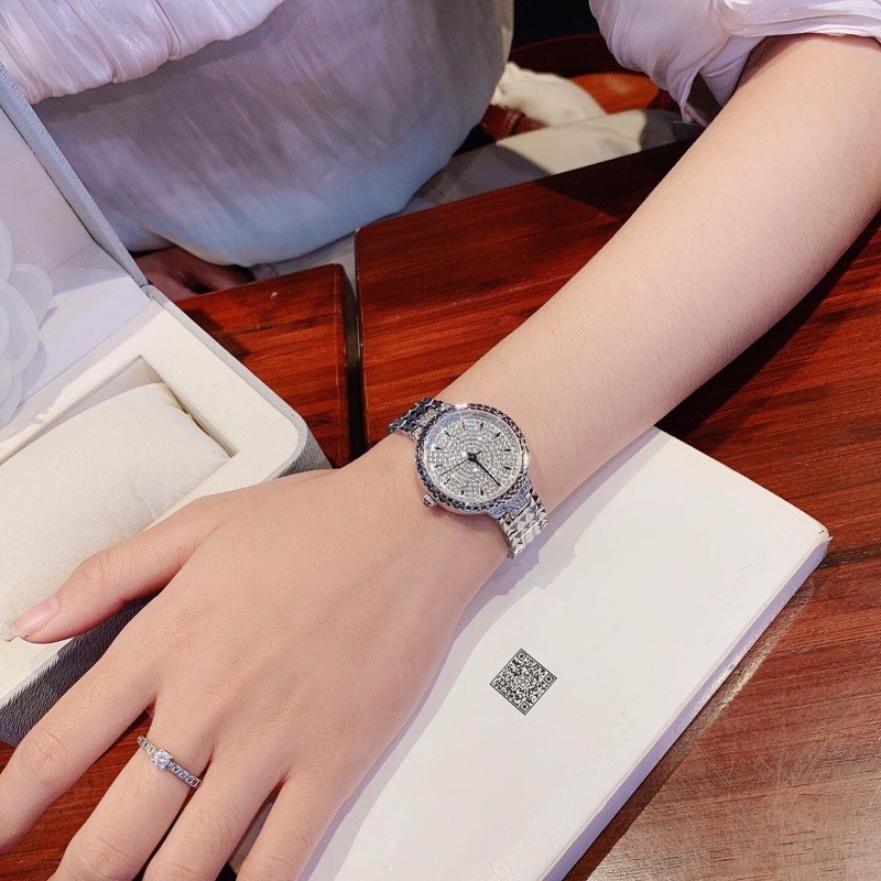 Đẳng Cấp Đồng Hồ Nữ  DAVENA dây thép Fullbox hãng