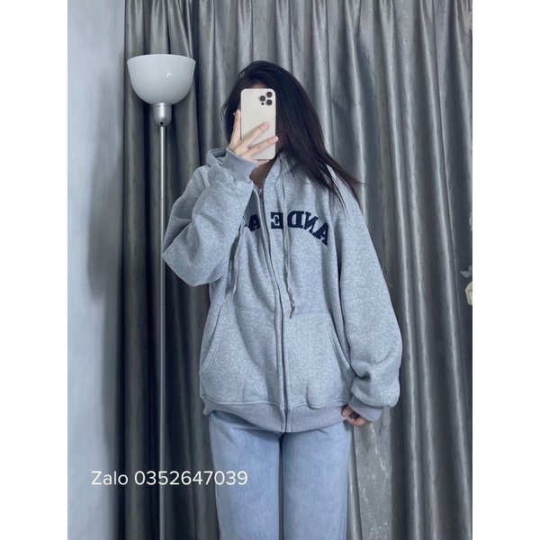 Áo khoác nỉ bông dày ANDEARDI kéo khóa có mũ basic - SINNA STORE | BigBuy360 - bigbuy360.vn