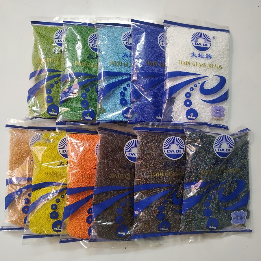 50gr hạt cườm tấm nhuyễn nhiều màu