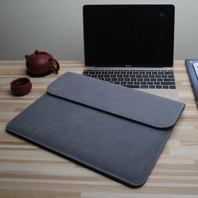 COMBO Bao Da Chống Sốc Macbook Leather Bag - Da Lộn Cao Cấp | BigBuy360 - bigbuy360.vn