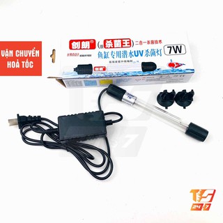 Đèn UV 7W Diệt Khuẩn, Tảo, Rêu Hại Giúp Hồ Cá Trong Nước