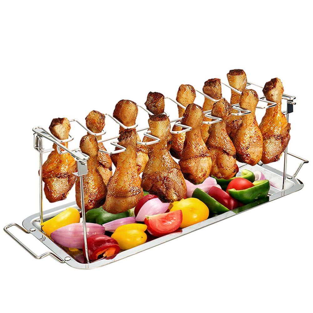 Giá Đỡ Nướng BBQ 14 Ô Bằng Thép Không Gỉ Tiện Dụng