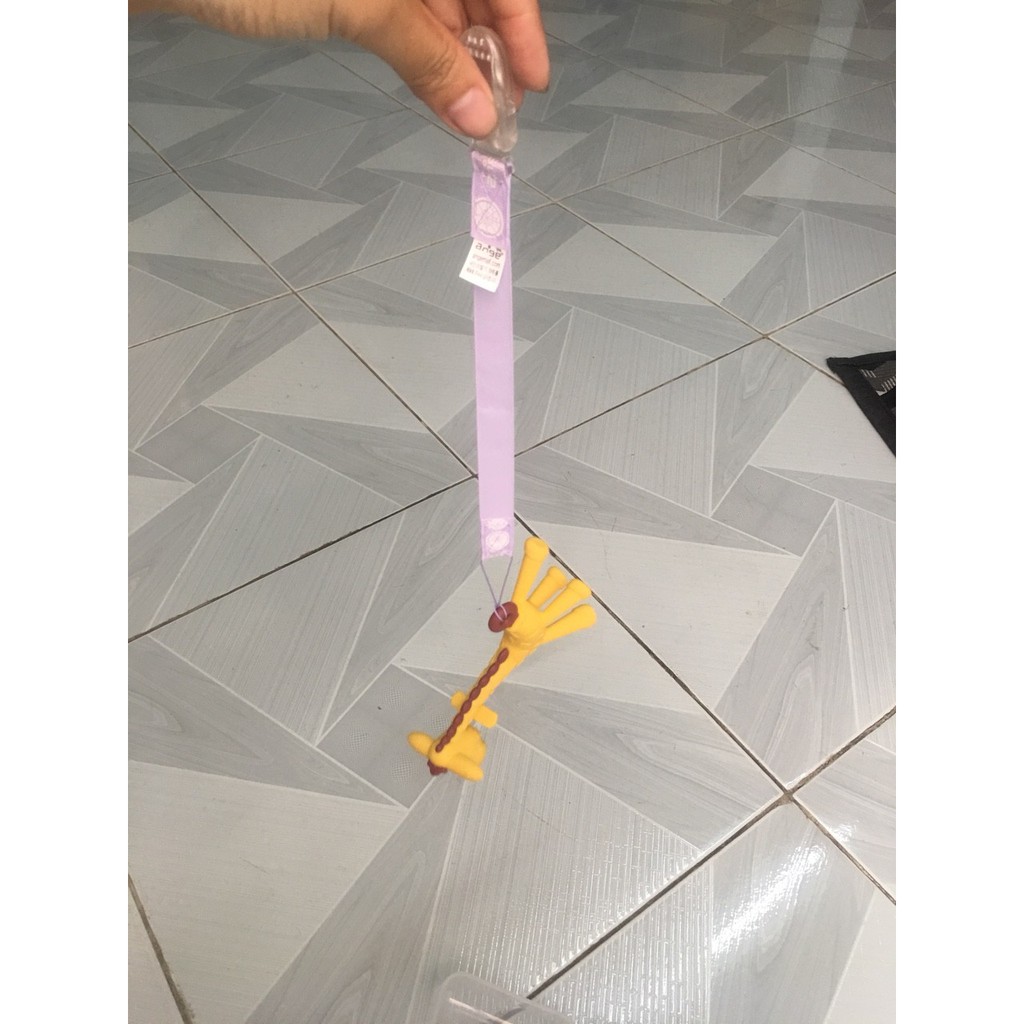 Gặm nướu/ ngậm nướu silicon CHUỐI/ HƯƠU an toàn Ange Hàn Quốc chính hãng check QR code (katydang)